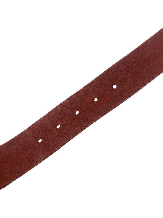 Vintage Lucky Brand Multicolor Suede Corduroy Belt Medium Whipstitch Boho main image 9